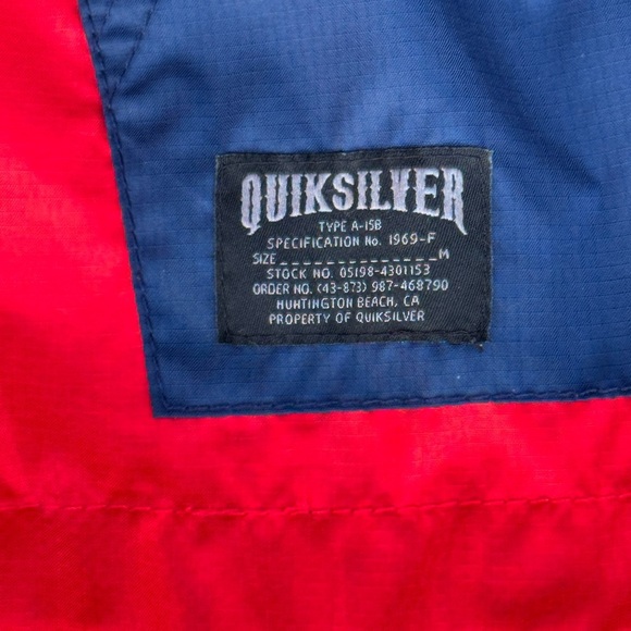 Quiksilver Boys Lightweight Hooded Jacket | Size L 16-18 | Red Surfwear - Picture 3 of 5